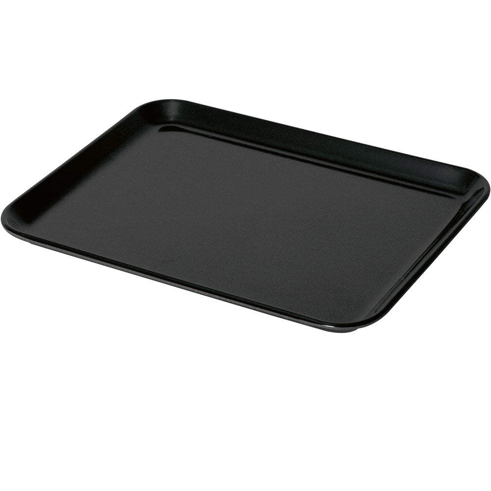 Melamin-Platte 42 x 14 cm - schwarz