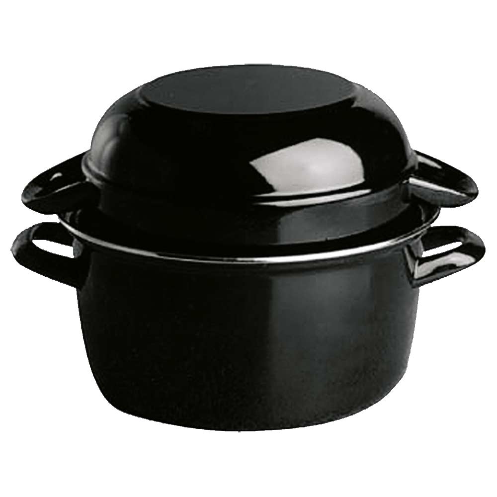 Muscheltopf 2,7 l - Ø 20 x 12 + 7 cm (Doppeltopf)