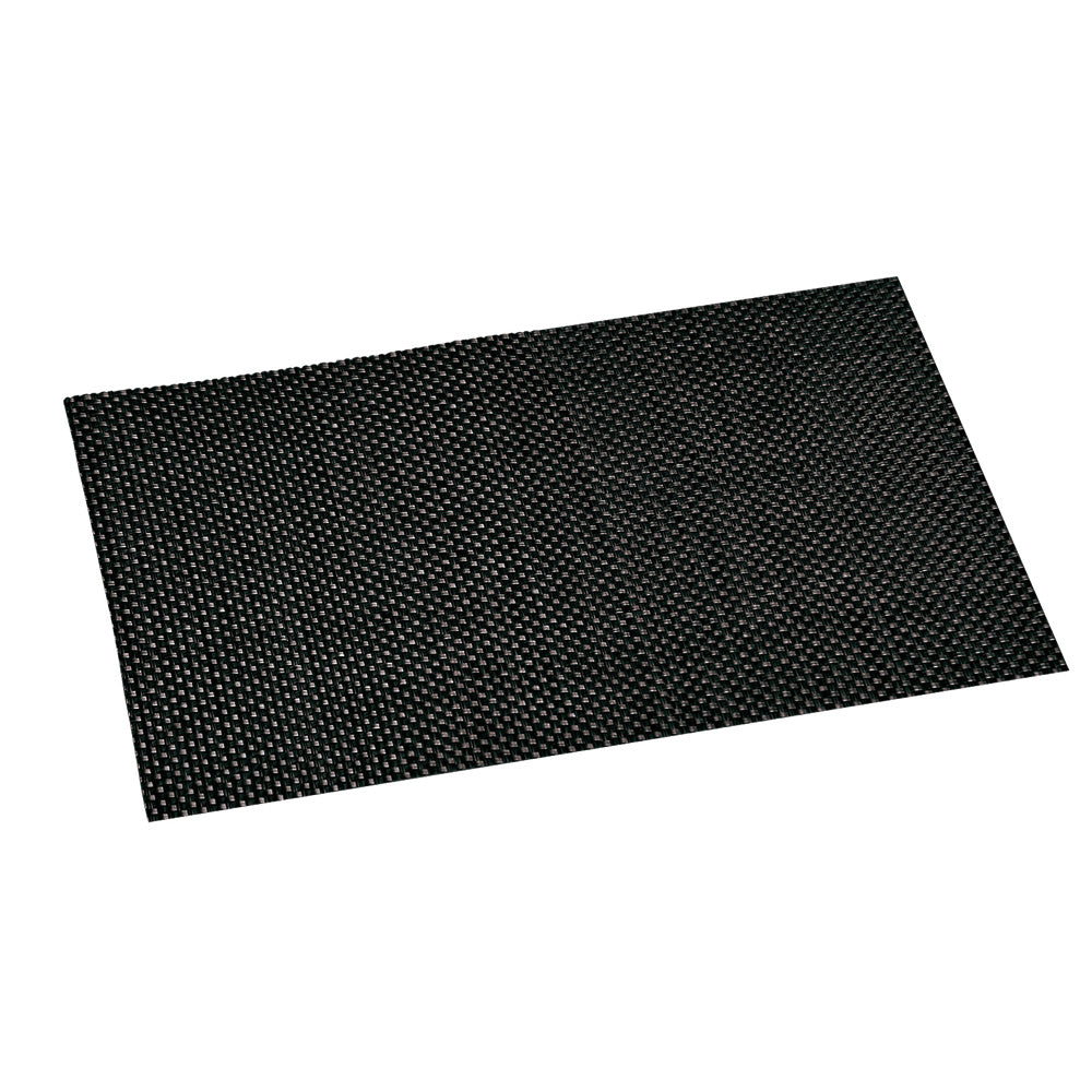 Platzset aus Kunststoffgeflecht 43 x 29 cm Schwarz robust & pflegeleicht
