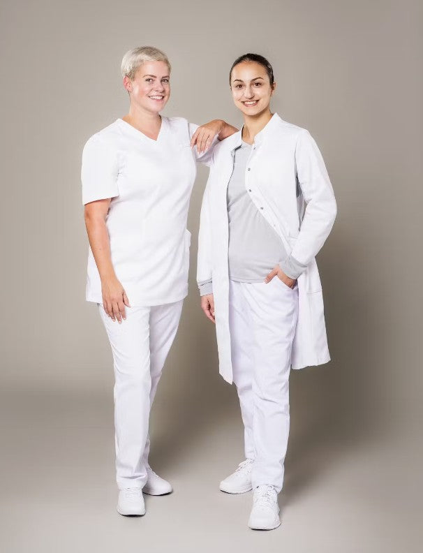 FOCUS MED&CARE Damen Arztkittel - (Langarm) - Weiß - L