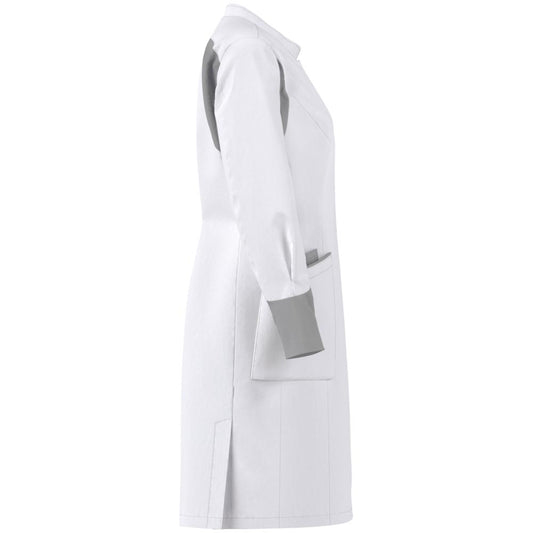 FOCUS MED&CARE Damen Arztkittel - (Langarm) - Weiß - XL