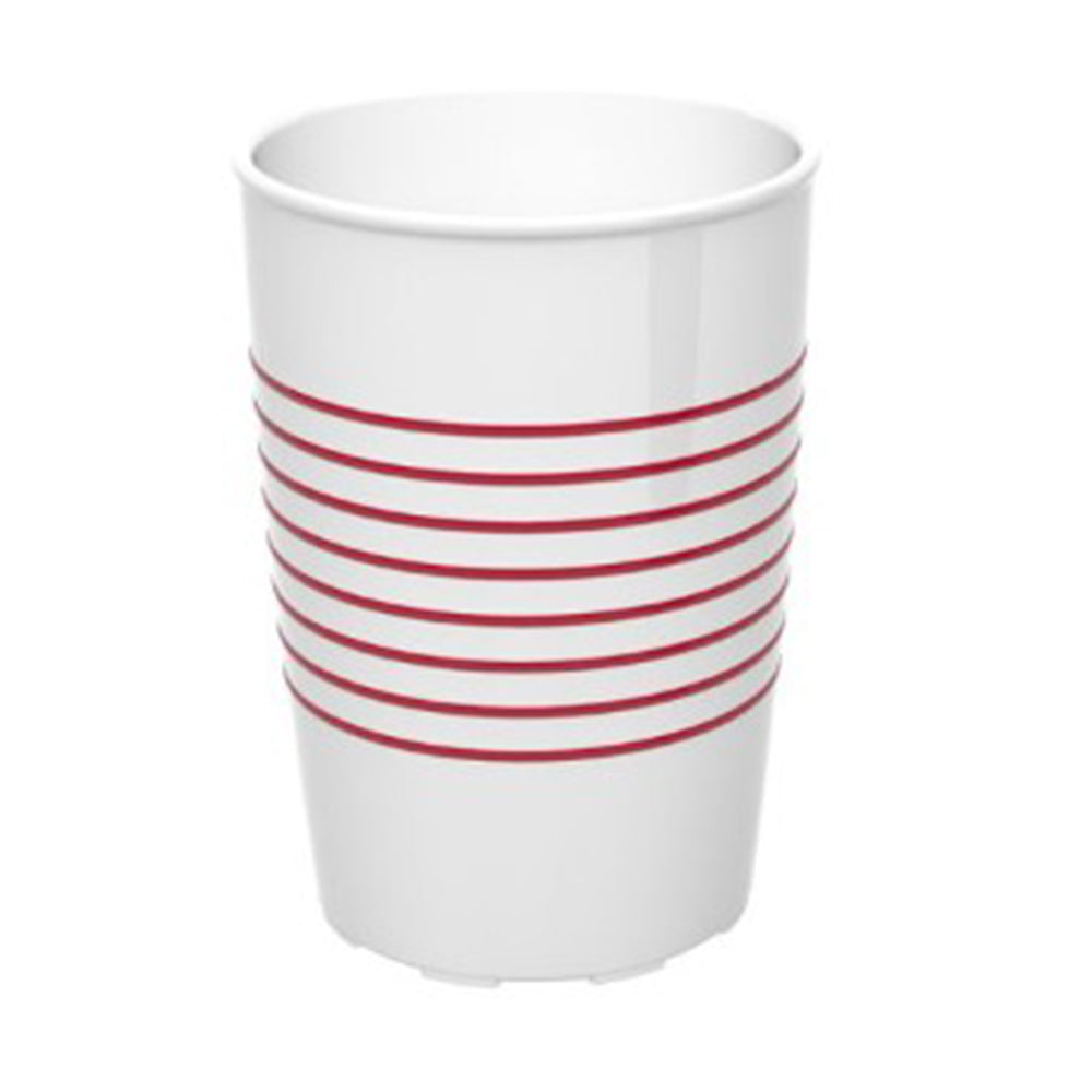 Trinkbecher M830 - 25 cl - Weiß - Rot