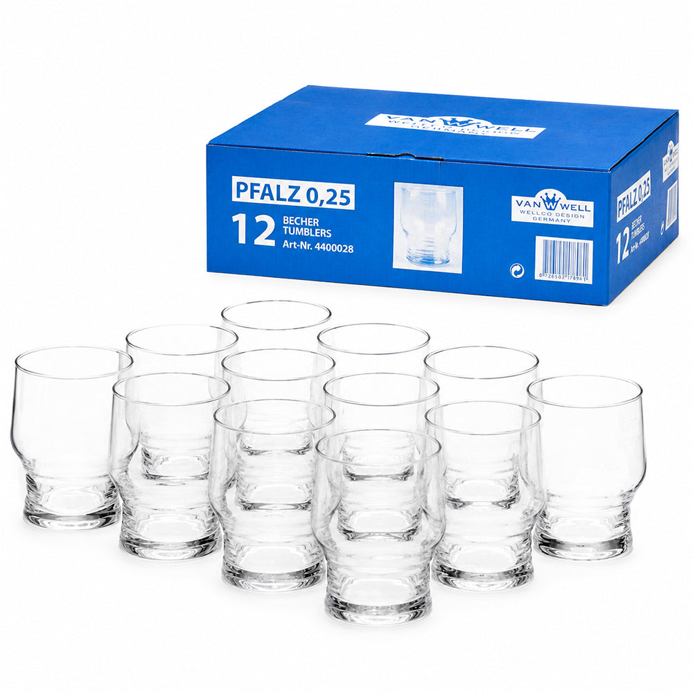 Pfalzbecher - 25 cl /-/0,25 l - (12 Stück)