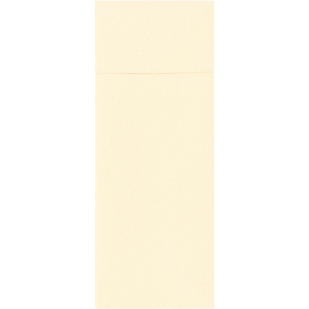 AIRLAID Bestecktasche 40 x 33 cm - 1/8-Falz (3 x 160 Stück) - Crème