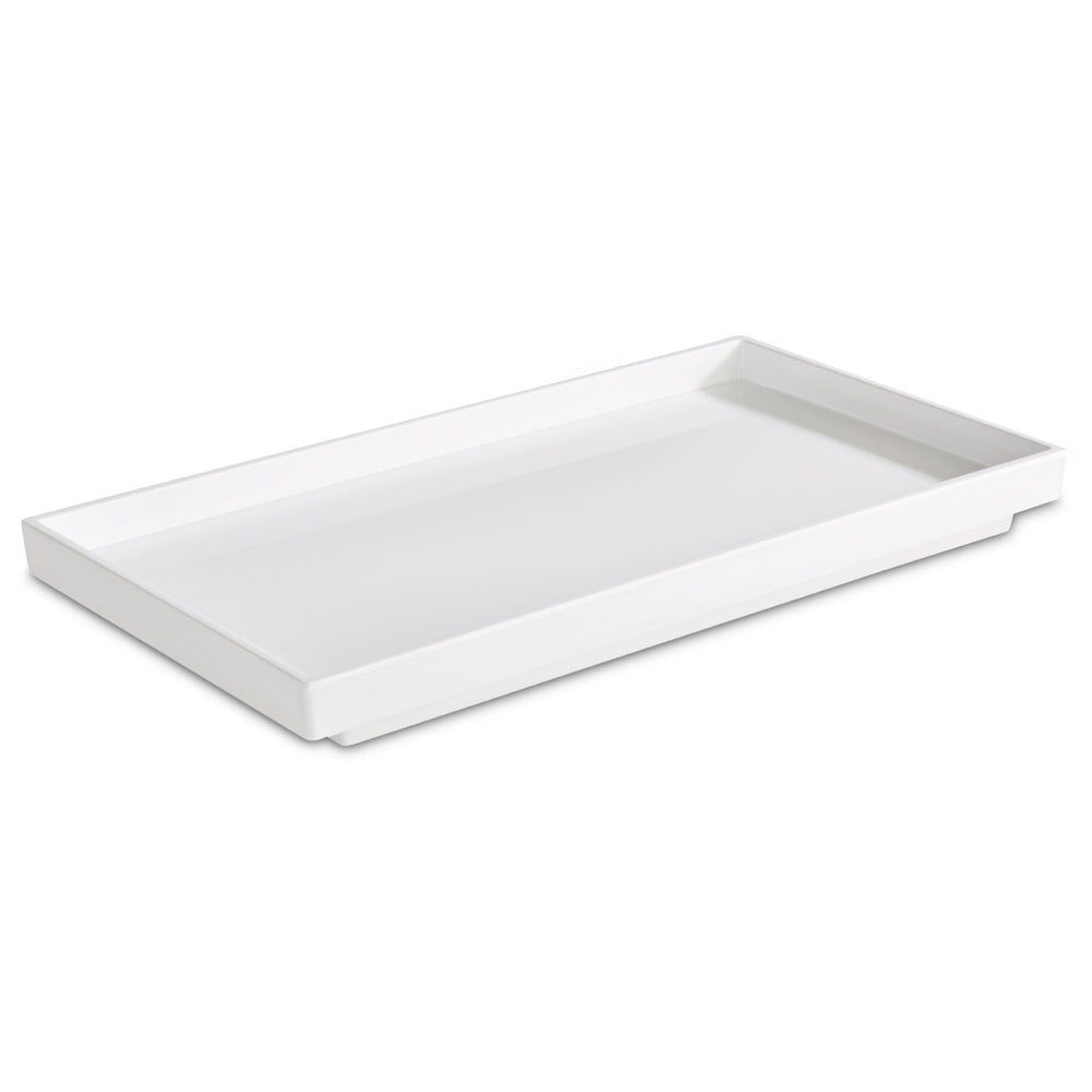ASIA PLUS Buffettablett GN 1/3 - 32,5 x 17,6 x 3 cm, Melamin - Weiß