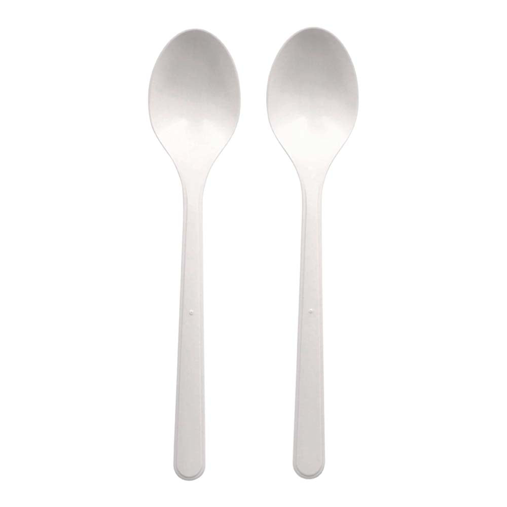 Mehrweg-Löffel Bio-PP -18,5 cm - Weiß (20 x 50 Stück)
