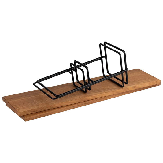 PERFECTO LARGE - Etagère - 2 stufig - 80 x 23 x 40,5 cm - Metal/Eichenholz