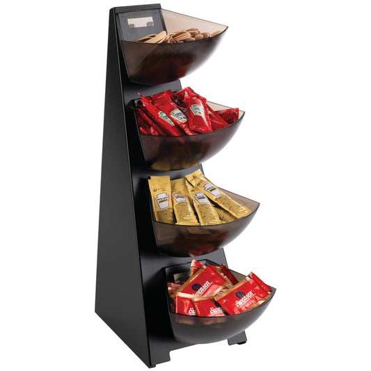 MULTI RACK Gestell (4-stufig) - 32 x 19,5 x 53 cm - Schwarz