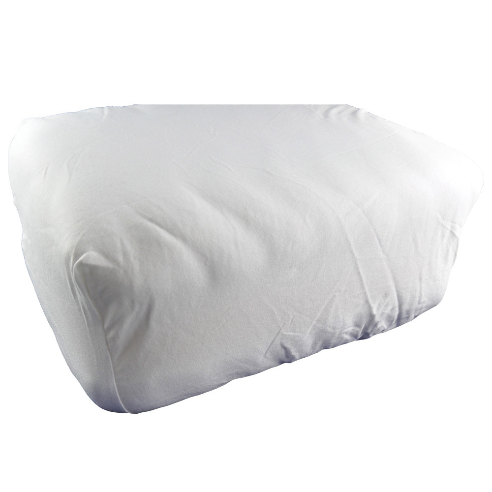 KUTA Elastik Jersey Spannbettlaken - 100 x 200 x 23 cm - Weiß