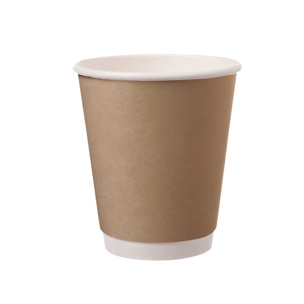 Kaffeebecher - 200 ml (25 Stück) - braun