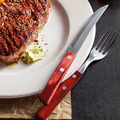 CHURRASCO Pizza-/Steakmesser - Rot - 21,5 cm