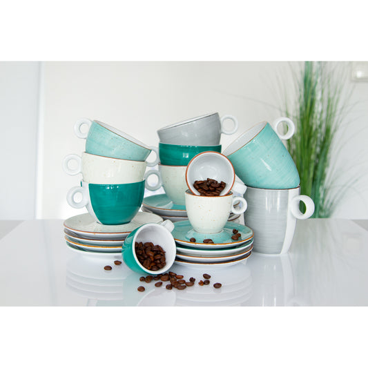 VINTAGE Espresso-Untere Ø 12,5 cm - Achat-Grau