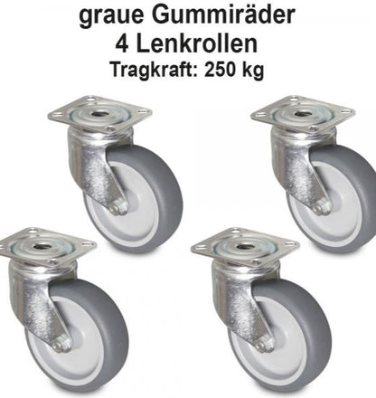 Aluminium-Rolli - für 1x Spülkörbe 50 x 50 cm