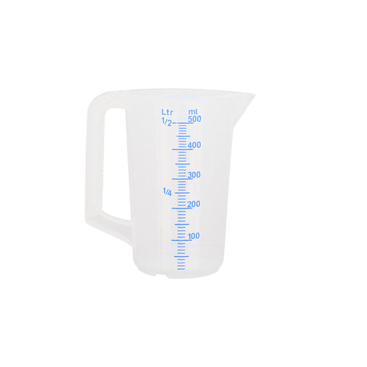 Messbecher PP - 0,5 l (/-/ 10 ml)