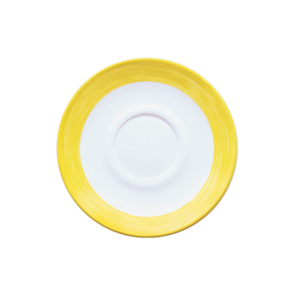 BRUSH Kaffee-Untertasse - Ø 14 cm - Yellow