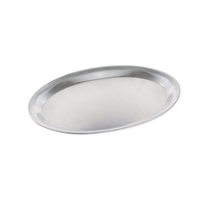 Café-Tablett oval - 29 x 22 cm (Edelstahl mattiert)