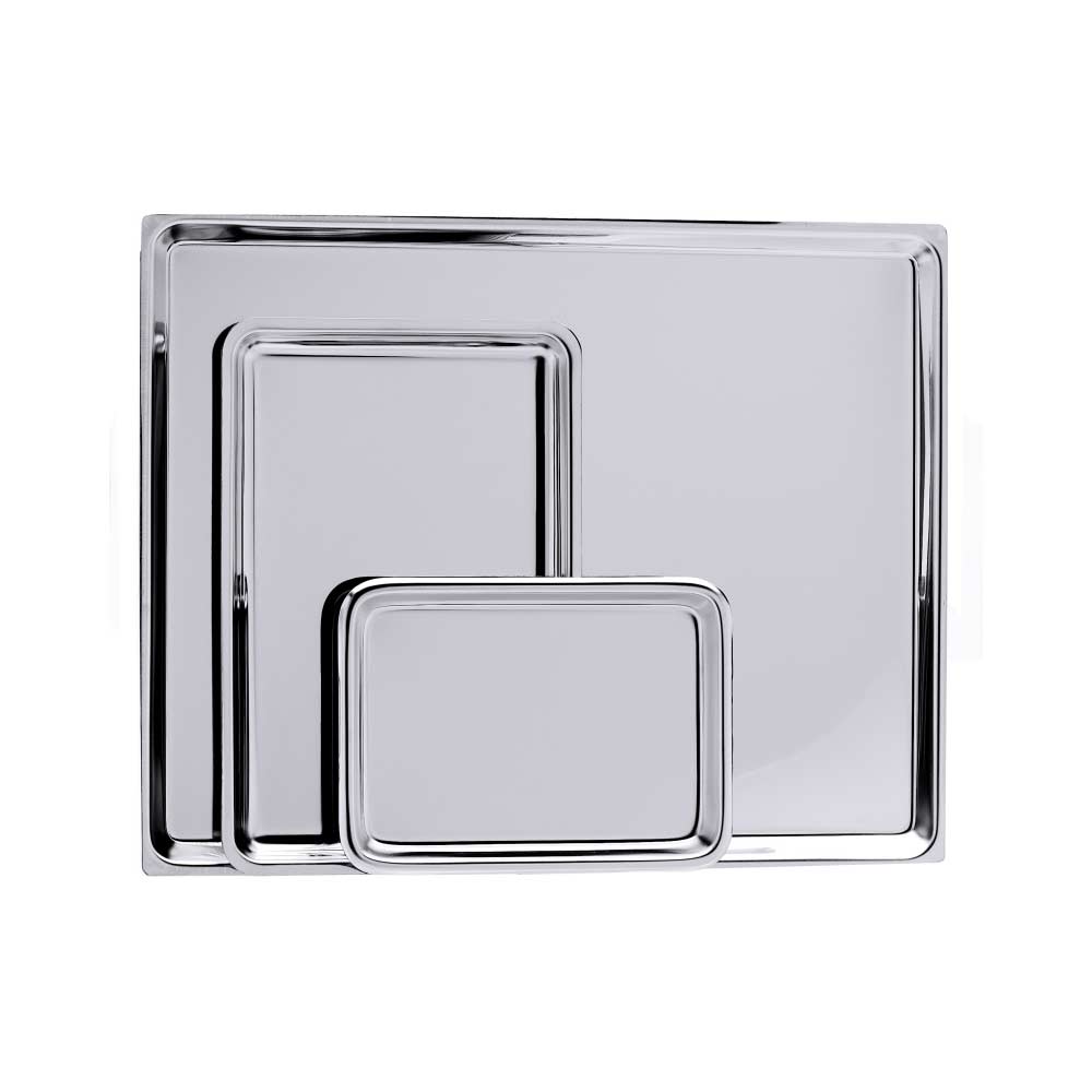 Auslegetablett - CNS 18/10 - 21,5 x 15,5 x 1,8 cm