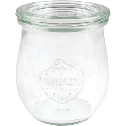 WECK Glas # 762 - Inhalt 220 ml (Rundrand 60 mm - Ø 7,2 x 8 cm)