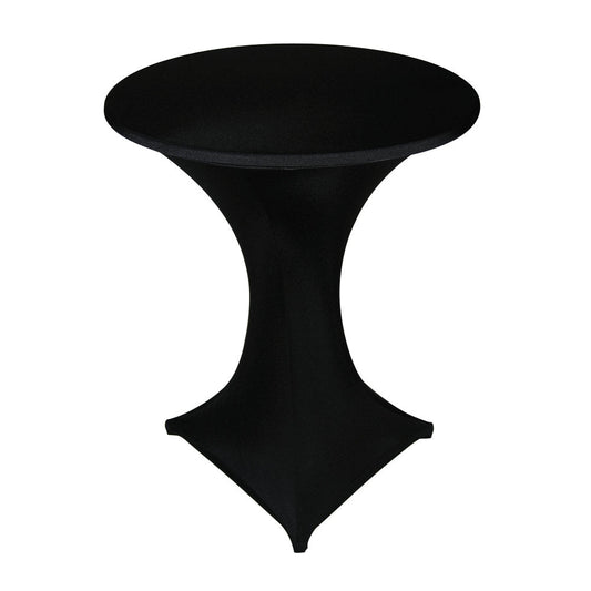 GALACTICA Stehtisch-Überzug Ø 80 - 85 cm - Schwarz (2-teilig)