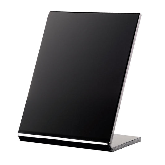 Buffetschild Hochformat - Schwarz (Acryl 4 mm - 8,5 x 11 cm)