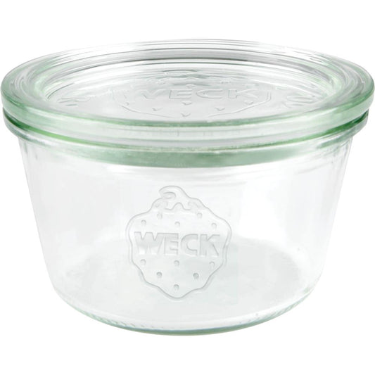 WECK Glas # 741 - Inhalt 370 ml (Rundrand 100 mm - Ø 10,8 x 6,9 cm)