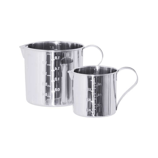Messkanne CNS 18/10 - Ø 12 x 12 cm, Inhalt 1,3 l