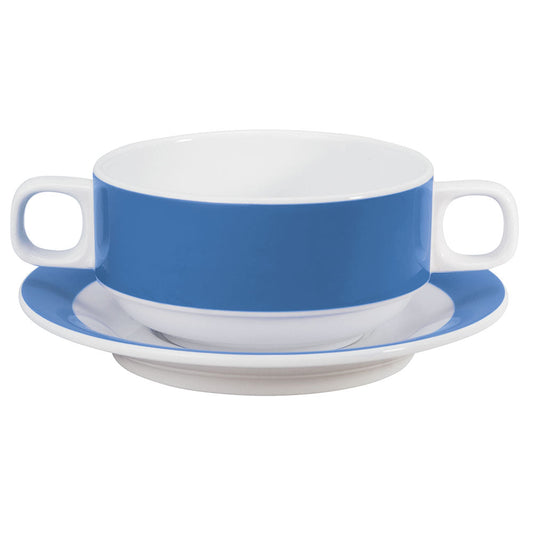 COLOURS Suppentasse - 28 cl (stapelbar) - Blau