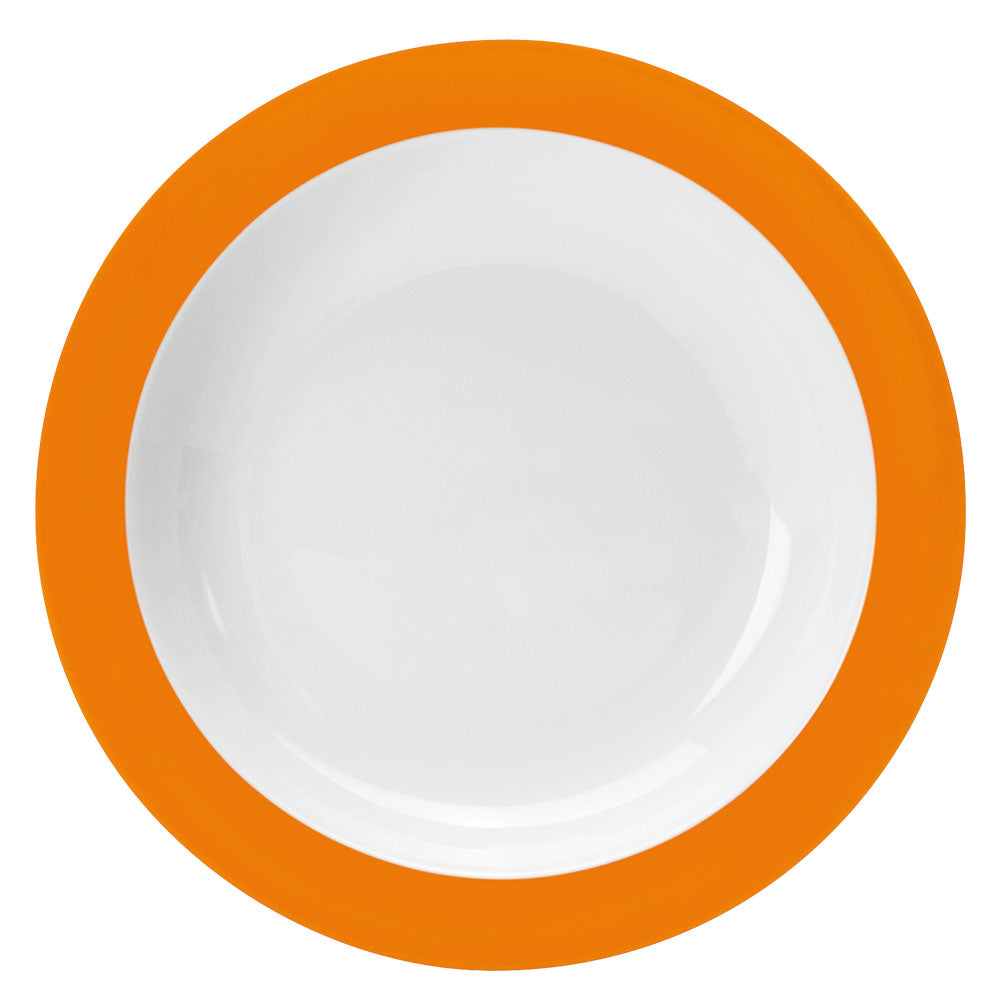 COLOURS Teller tief (mit Fahne)  - (Ø 20,5 cm) - Orange