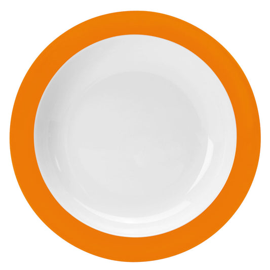 COLOURS Teller tief (mit Fahne)  - (Ø 20,5 cm) - Orange