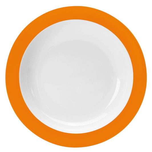 COLOURS Teller tief (mit Fahne)  - (Ø 20,5 cm) - Orange