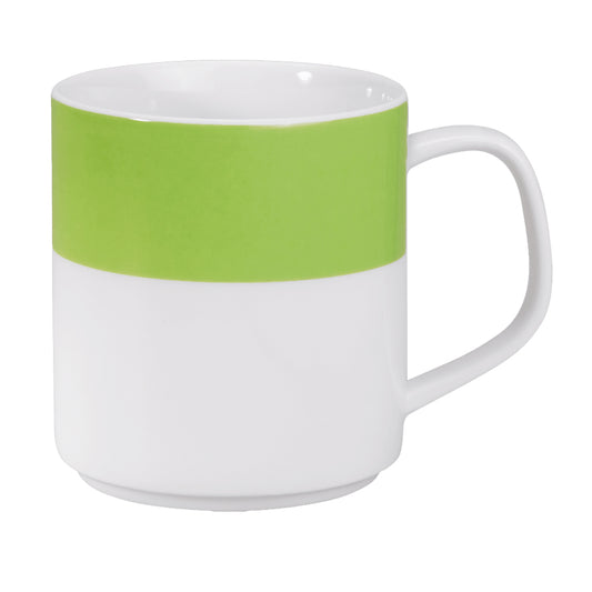 COLOURS Henkelbecher - 32 cl (stapelbar) - (Ø 8 x 8,7 cm)  - Grün