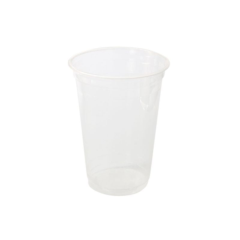 Getränkebecher - rPET - Ø 9,5 x 12,7 cm - 400 ml - mit Füllstrich (50 Stück)