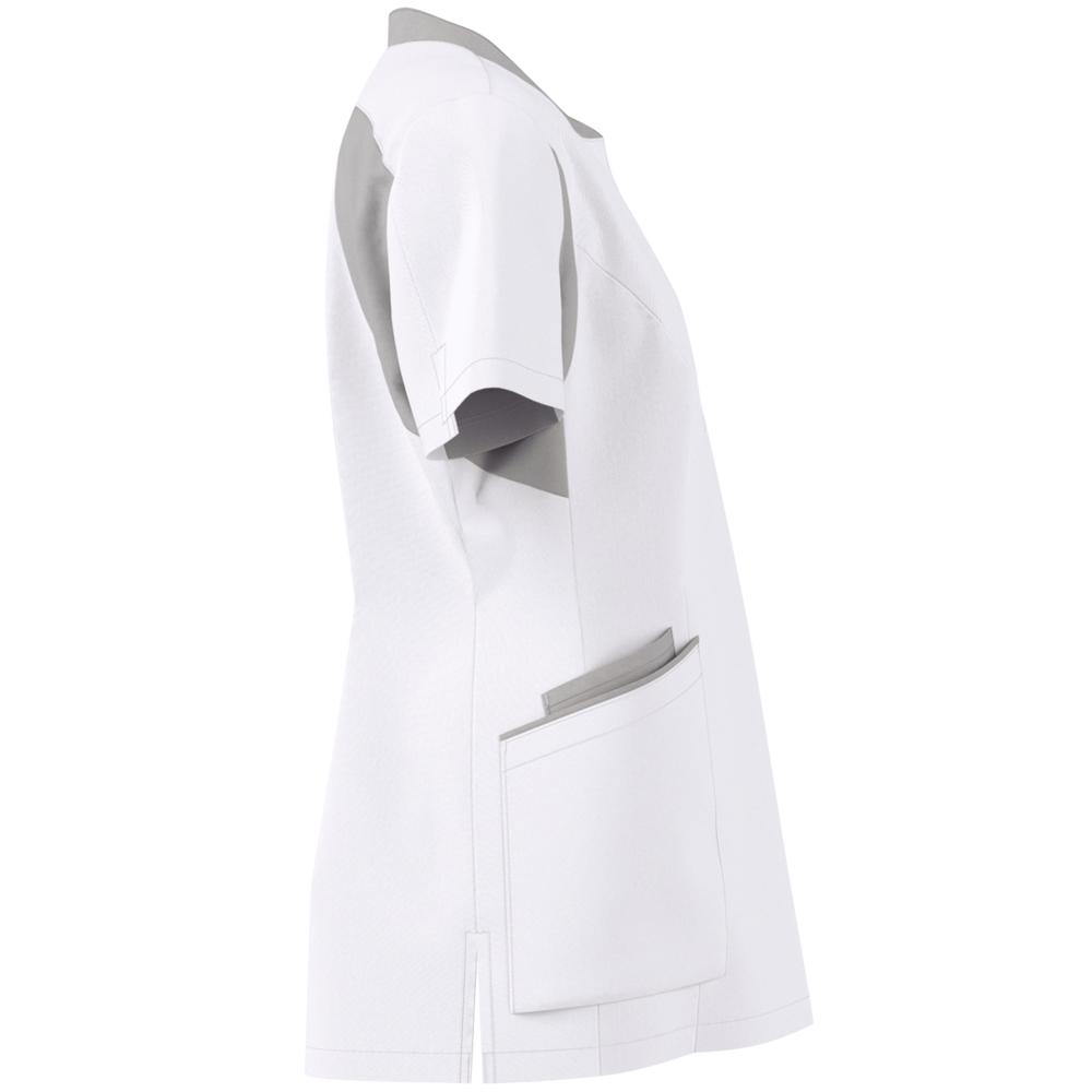 FOCUS MED&CARE Damen Schlupfkasack - (Kurzarm)  - Weiß - L