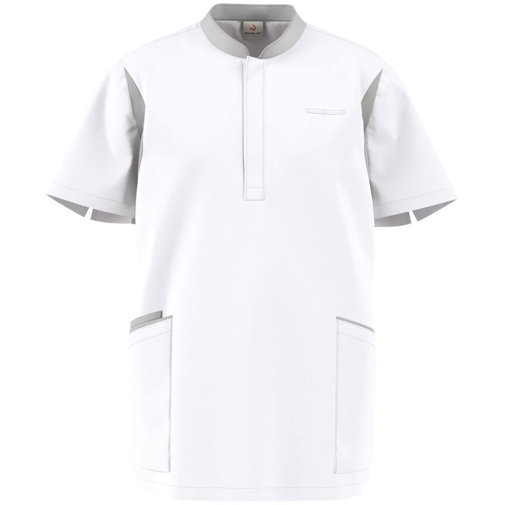 FOCUS MED&CARE Herren Schlupfkasack - (Kurzarm) - Weiß - S