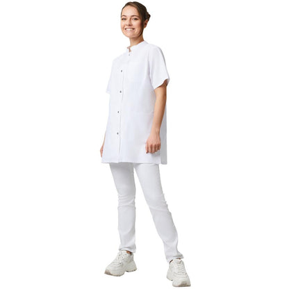 Damen-Arztkittel (Kurzarm) - Weiß - XXL