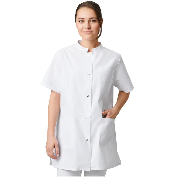 Damen-Arztkittel (Kurzarm) - Weiß - XL