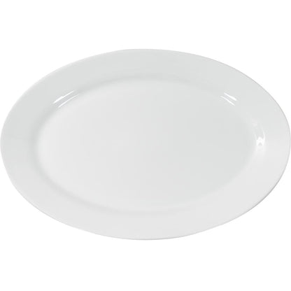BISTRO Platte, (mit Fahne) - oval - (35,5 x 24,3 x 2,6 cm)