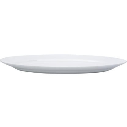 BISTRO Platte, (mit Fahne) - oval - (35,5 x 24,3 x 2,6 cm)