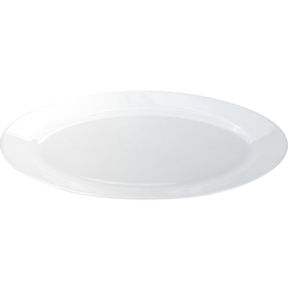 BISTRO Platte, (mit Fahne) - oval - (35,5 x 24,3 x 2,6 cm)