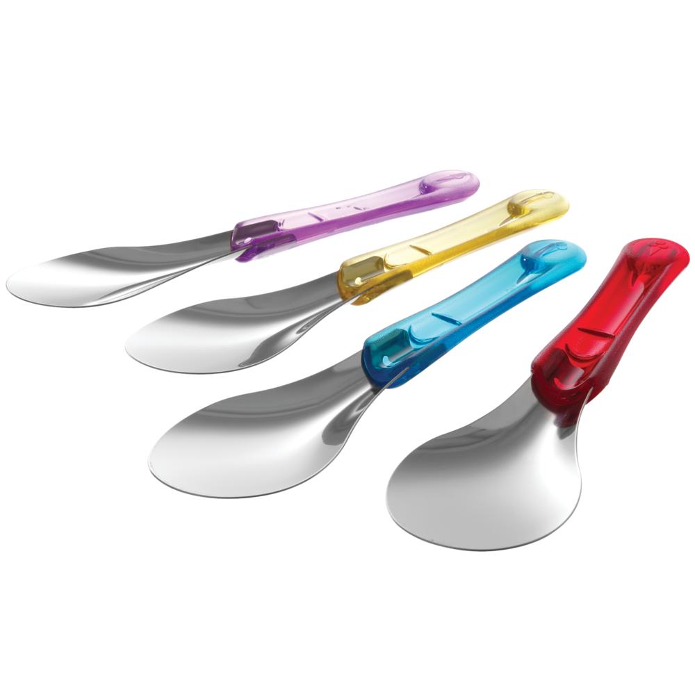 Eiscremespatel 26 cm - 18/10 Edelstahl - Rot - 18/10