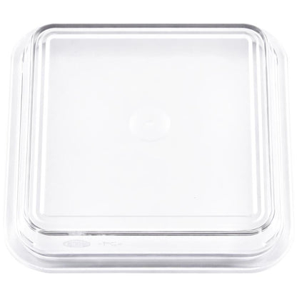 EURO Domdeckel 11 x 11 x 3 cm - Klar (Tritan) - Steg innen