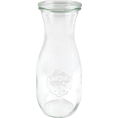 WECK Flasche # 764 - Inhalt 530 ml (6er Set mit Deckel / RR 60 mm - Ø 6,7 x 18,4 cm)
