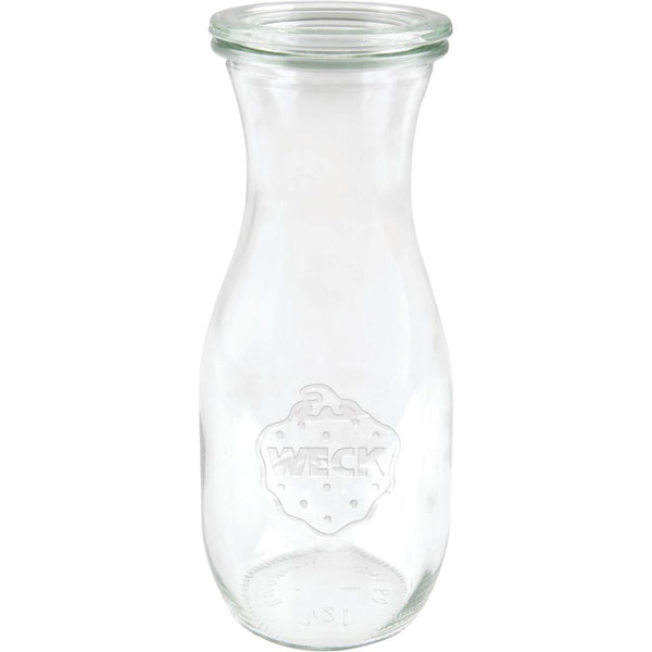 WECK Flasche # 764 - Inhalt 530 ml (6er Set mit Deckel / RR 60 mm - Ø 6,7 x 18,4 cm)