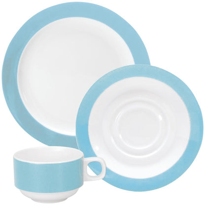 COLOURS Mustergeschirr 3-teilig - Hellblau