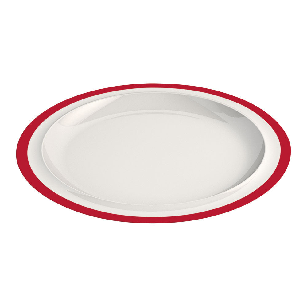 MODELL 503 Fahnenteller, Menü- Ø 22,2 cm - Rot (Melamin)