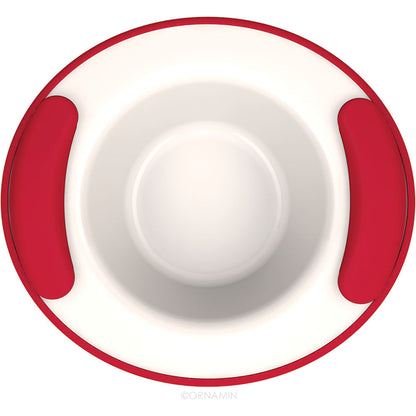 MODELL 203 - THERMO Schale 320 ml - Ø 19 x 6,4 cm - Rot-Weiß
