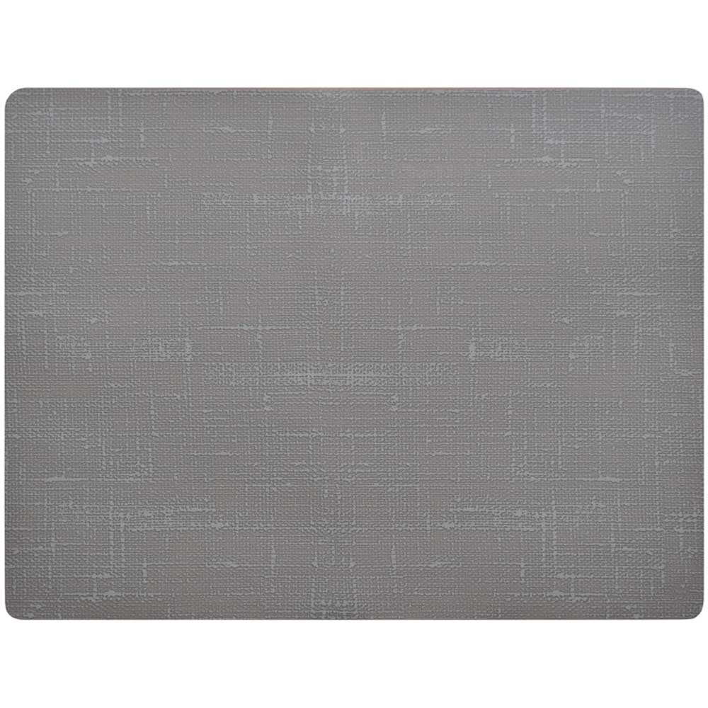 Silikon-Platzsets  30 x 45 cm  Grau  6 Stück  flexible und pflegeleichte Tischsets