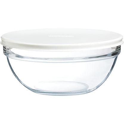 EMPILABLE Glasschüssel mit Deckel - Ø 20 x 9,2 cm (Inhalt 1,8 l)