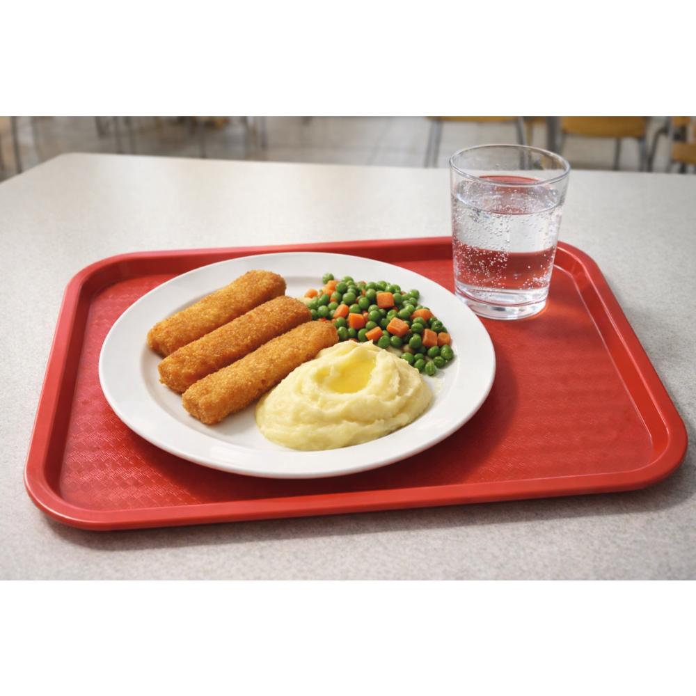 Snack-Tablett 41,5 x 30,5 cm - Rot (PP)