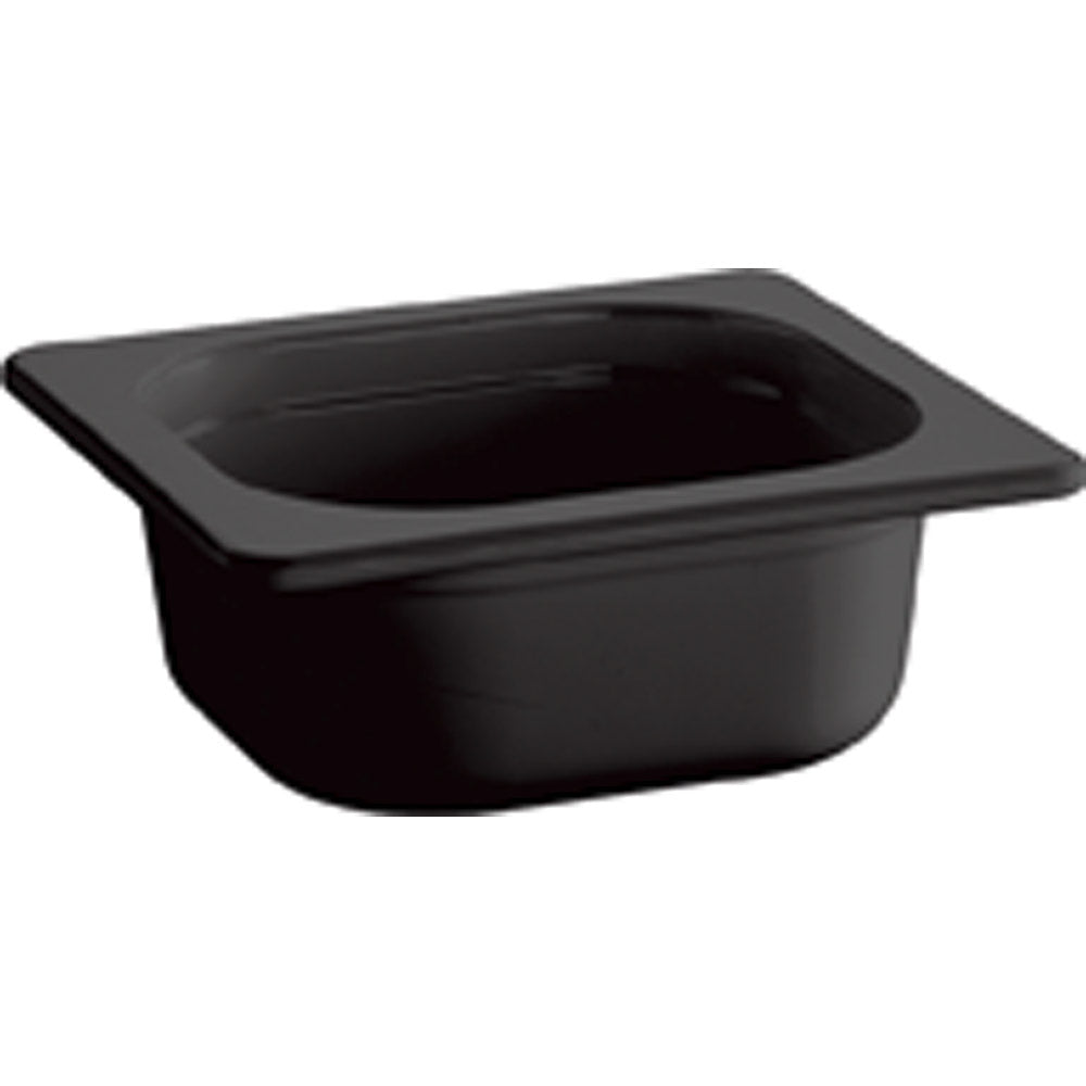 SMART LINE Melaminbehälter GN 1/6 - 100 mm - Schwarz (1,0 l)
